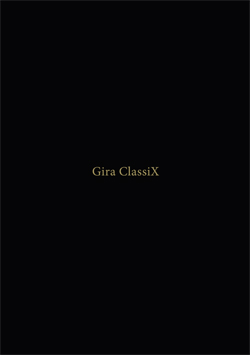 Брошюра  Gira (Гира) про дизайнерскую серию выключателей ClassiX..